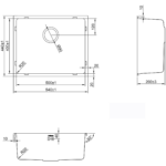 Augstākās kvalitātes viena nodalījuma izlietne 540x440x200mm virsmas montāža no nerūsējošā tērauda | Adexa SB205040 - Image 5