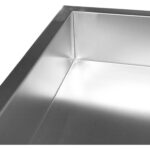 Komerciāls nerūsējošā tērauda darba galds kreisajā pusē 700x700x965mm | Adexa DWL7070L - Image 5