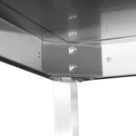 Komerciāls nerūsējošā tērauda darba galds kreisajā pusē 700x700x965mm | Adexa DWL7070L - Image 2