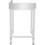 Rūpnieciska nerūsējošā tērauda labās puses darba galds 600x600x965mm | Adexa DWL6060R - Image 2