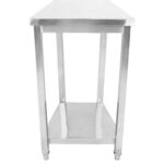 Komerciālais darba galds Nerūsējošais tērauds Ar apakšējo plauktu 300x700x900mm | Adexa DWT3070WO - Image 3