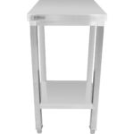 Komerciālais darba galds Nerūsējošais tērauds Ar apakšējo plauktu 300x700x900mm | Adexa DWT3070WO