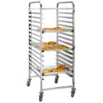 Plaukts/Paliktnis/Veļļtika Nerūsējošais tērauds Maizes ceptuve 600x400mm 2x15 līmeņi | Adexa RT6430