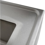 Komerciālais izlietne Nerūsējošais tērauds 1200x700x900mm 1 bļoda pa labi Aizmugures aizsargs 50mm | Adexa DSE1270R - Image 7