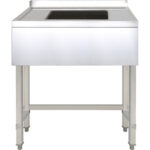 Komercijas izlietne Nerūsējošs tērauds 800x700x900mm 1 bļoda Aizsargslānis 50mm | Adexa DSE8070