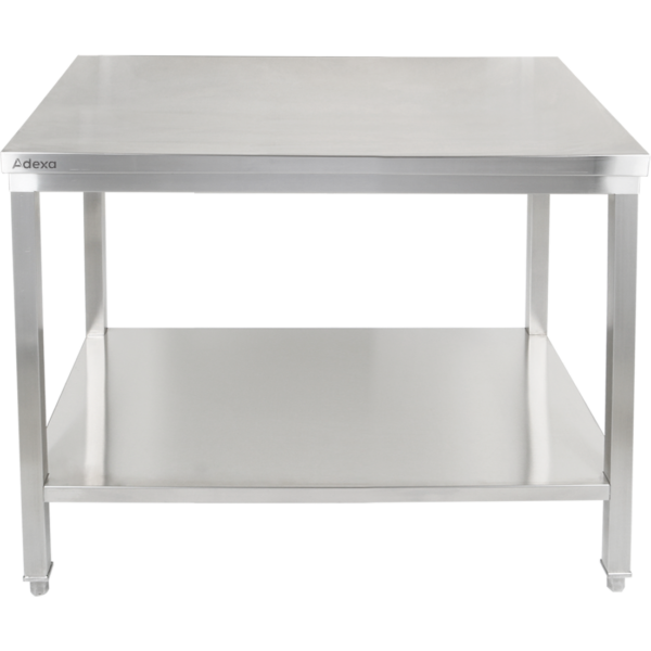 Premium darba galds ar apakšplauktu 304 nerūsējošs tērauds, piemērots lietošanai ārā 1000x600x900mm | Adexa Elite ET260100