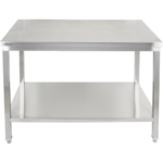 Darba galds ar apakšplauktu 304 nerūsējošais tērauds Piemērots ārā 1200x600x900mm | Adexa Elite ET260120