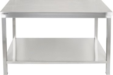 Premium darba galds ar apakšplauktu 304 nerūsējošā tērauda Piemērots ārā 1400x600x900mm | Adexa Elite ET260140