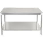 Premiuma darba galds ar apakšplauktu 304 nerūsējošais tērauds piemērots ārtelpām 1800x600x900mm | Adexa Elite ET260180