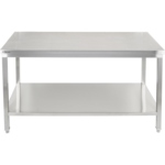 Premium darba galds ar apakšplauktu 304 nerūsējošais tērauds Piemērots lietošanai ārā 2000x600x900mm | Adexa Elite ET260200