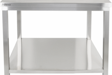 Premiuma darba galds ar apakšplauktu 304 nerūsējošais tērauds Piemērots ārā 600x600x900mm | Adexa Elite ET26060