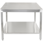 Premium darba galds ar apakšējo plauktu 304 nerūsējošais tērauds piemērots ārā 800x600x900mm | Adexa Elite ET26080