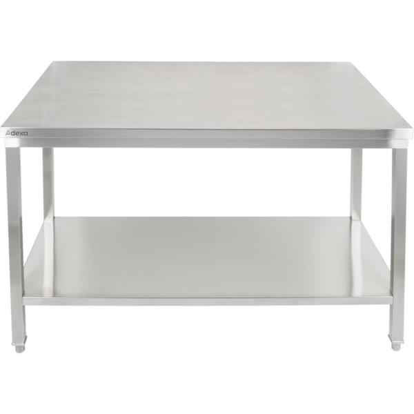 Premium Darba galds ar apakšplauktu 304 Nerūsējošais tērauds Piemērots āra apstākļiem 1600x700x900mm | Adexa Elite ET270160