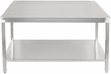 Premium darba galds ar apakšplauktu 304 nerūsējošā tērauda, piemērots ārtelpām 2000x700x900mm | Adexa Elite ET270200