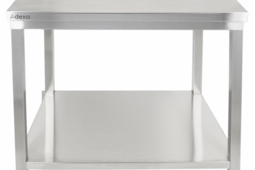 Premium darba galds ar apakšplauktu no 304 nerūsējošā tērauda Piemērots ārpus telpām 400x700x900mm | Adexa Elite ET27040