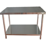 Komerciāls darbagalds zem plaukta Nerūsējošā tērauda Apaļas kājas 600x600x900mm | Adexa QNH1102 - Image 5