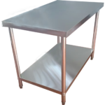 Komerciāls darbagalds zem plaukta Nerūsējošā tērauda Apaļas kājas 600x600x900mm | Adexa QNH1102 - Image 6