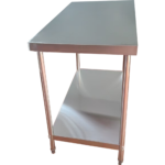 Komerciāls darbagalds zem plaukta Nerūsējošā tērauda Apaļas kājas 600x600x900mm | Adexa QNH1102 - Image 2