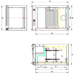 Aizmugures joslas dzesētājs ar 1 eņģu durvīm 128 litri Melns | Adexa BC01PP - Image 2
