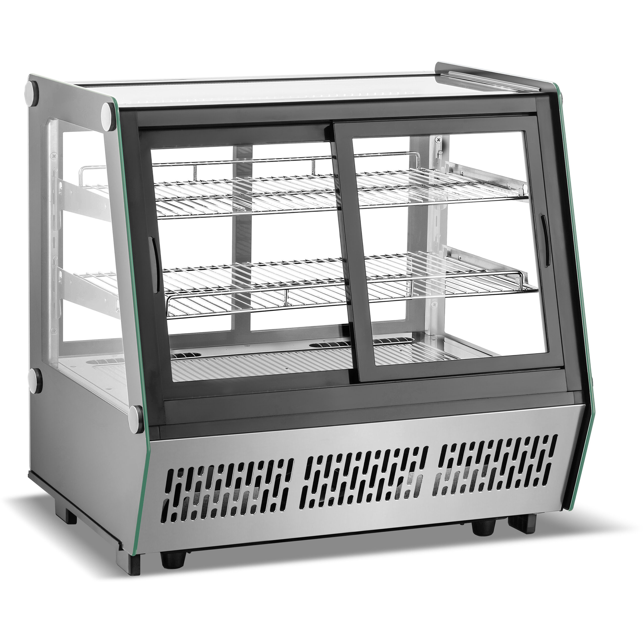 Displeja vitrīna ledusskapis ar priekšējām un aizmugurējām durvīm 120 litri 2 plaukti | Adexa CW1201 Displeja vitrīna ledusskapis ar priekšējām un aizmugurējām durvīm 120 litri 2 plaukti | Adexa CW1201 - Image 1