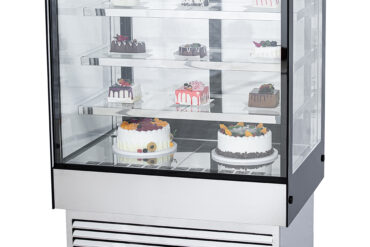 Displeja tirdzniecības ledusskapis 370 litri 3 plaukti Melns un nerūsējošs tērauds | Adexa HL900B3