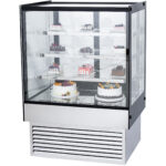 Displeja tirdzniecības ledusskapis 370 litri 3 plaukti Melns un nerūsējošs tērauds | Adexa HL900B3