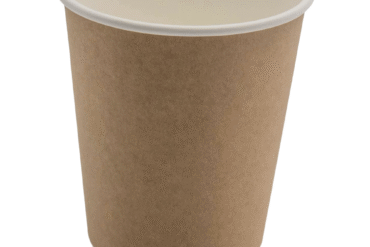 500 gab Kompostējamas kafijas krūzes Dubultsienas 12oz/355ml Kraft | Adexa PCDW12K