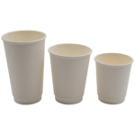 500 gabals Kompostējami Kafijas Krūzes Viena siena 16oz/437ml Balta | Adexa PCDW16W - Image 2