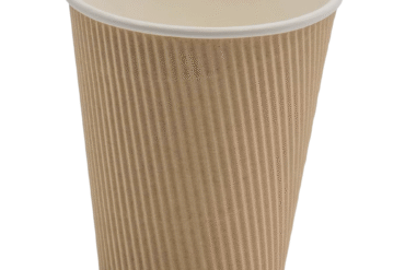 500 gab Kompostējami Kafijas Krūzes Viena siena 12oz/355ml Kraft | Adexa PCRW12K