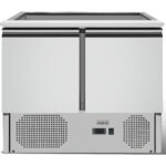 Saladette Stikla virsma 900x700x1350 mm 2 durvis | Adexa THS900CG - Image 2