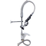 Iepriekšējas skalošanas izsmidzināšanas ierīce Uz galda stiprināma Pacelšanas rokturis Viena atvere Dubultā savienojuma Augstums 550mm Atvere 22mm Nerūsējošais tērauds | Adexa 6801A