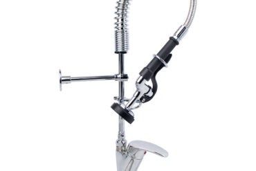 Iepriekšējas skalošanas izsmidzināšanas ierīce Uz galda stiprināma Pacelšanas rokturis Viena atvere Dubultā savienojuma Augstums 550mm Atvere 22mm Nerūsējošais tērauds | Adexa 6801A