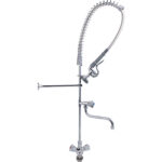 Iepriekšējas skalošanas smidzināšanas sistēma ar jaucējkrāna stiprinājumu klāja montāža Pagriežams rokturis Viena cauruma Dubultā savienojuma Augstums 1170mm Caurums 30mm Nerūsējošais tērauds | Adexa 6902A12