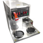 Komerciālā filtra kafijas automāts ar karstā ūdens izsniegšanu Automātiska uzpilde 3 karstās plāksnes | Adexa FRB286 - Image 4