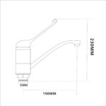 Klāja montāžas izlietnes jaucējkrāns | Adexa B1823 - Image 2