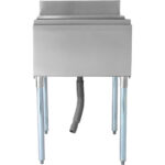 Komerciāls ledus tvertne ar divām plastmasas paplātēm un vāku Nerūsējošais tērauds 30 litri | Adexa CIBT1924 - Image 4