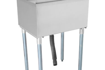 Komerciāls ledus tvertne ar divām plastmasas paplātēm un vāku Nerūsējošais tērauds 30 litri | Adexa CIBT1924