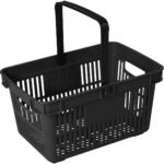 Iepirkumu grozs plastmasas 480x325x250 melns | Adexa PH001BK