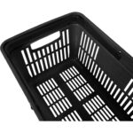 Iepirkumu grozs plastmasas 480x325x250 melns | Adexa PH001BK - Image 4