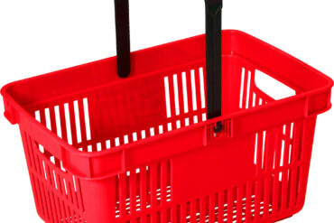 Iepirkumu grozs plastmasas 480x325x250 sarkans | | Adexa PH001R