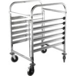 Panna ratiņi 6xGN2/1 paplātes Nerūsējošais tērauds 590x670x970mm Slāņa attālums 80mm | Adexa RT2106