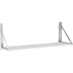 Cauruļu stila salokāms sienas plaukts no nerūsējošā tērauda 1200x450x270mm | Adexa 331008