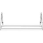 Cauruļu stila salokāms sienas plaukts no nerūsējošā tērauda 1200x450x270mm | Adexa 331008 - Image 2