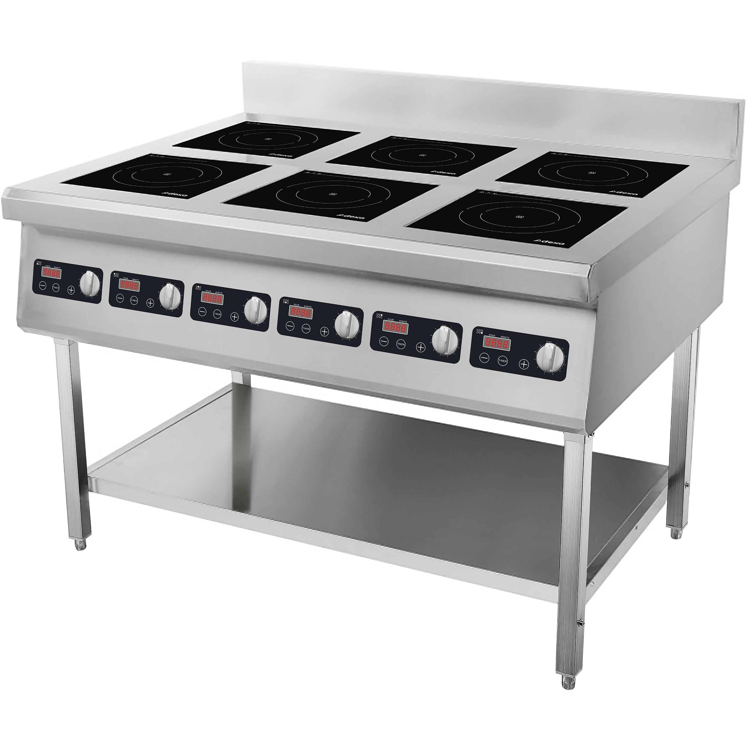 Komerciālā indukcijas plīts Komerciālā indukcijas plīts, grīdas modelis, 6 x 3,5 kW | Adexa CX160A - Image 1