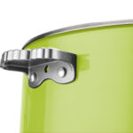 Pasniegšanas un sildīšanas katls ar stikla vāku un nerūsējošā tērauda ieliktni Trīsslāņu krāsots pārklājums ⌀320x120mm Zaļš | Adexa E0912010 - Image 3