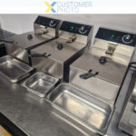 Vienkanāla komerciālā friteze, elektriskā 6 litru, 2.5kW galda virsmas | Adexa HEF81 - Image 2