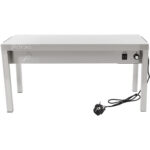 Komerciāls apsildāms virtuves portāls 1 līmenis Nerūsējošais tērauds 1200x335x350mm | Adexa WHESP1203435