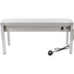 Komerciālais apsildāmais virtuves portāls 1 līmenis Nerūsējošais tērauds 1500x335x350mm | Adexa WHESP1503435