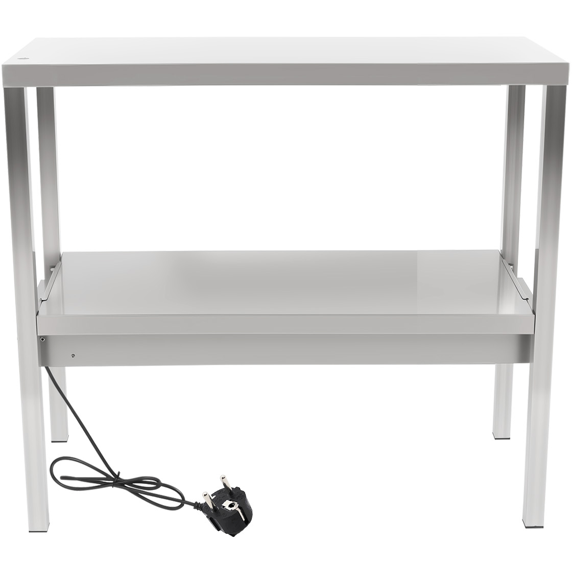 Komerciāla apsildāma virtuves pāreja ar 2 līmeņiem Komerciāla apsildāma virtuves pāreja ar 2 līmeņiem, nerūsējošais tērauds 900x335x700mm | Adexa WHESP903470 - Image 1