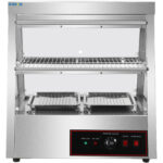 Apsildāma vitrīna 2 līmeņi Atveras aizmugurē un priekšpusē 700x655x740mm Galda virsma | Adexa HW2X2 - Image 5